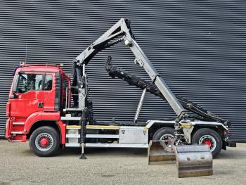 TGS 26.400 6x2 / 6x4 / HMF Z KRAAN + CONTAINERSYSTEM
